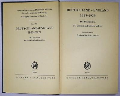 Ga 395 : Deutschland-England 1933-1939 (1940)
