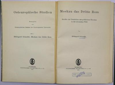 Ga 693<4.o> : Moskau das dritte Rom (1929)