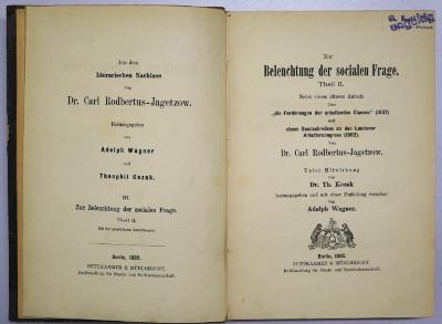 D 318-2 : Zur Beleuchtung der socialen Frage  (1885)