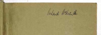 D 375-1;D 375-2 ; ;: Grundriß der allgemeinen Volkswirtschaftslehre.  (1919);- (Behrendt, Richard), Von Hand: Autogramm, Name; '[Richard] Behrendt'. 