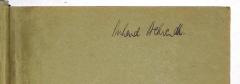 - (Behrendt, Richard), Von Hand: Autogramm, Name; '[Richard] Behrendt'. 
