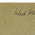 - (Behrendt, Richard), Von Hand: Autogramm, Name; '[Richard] Behrendt'. 