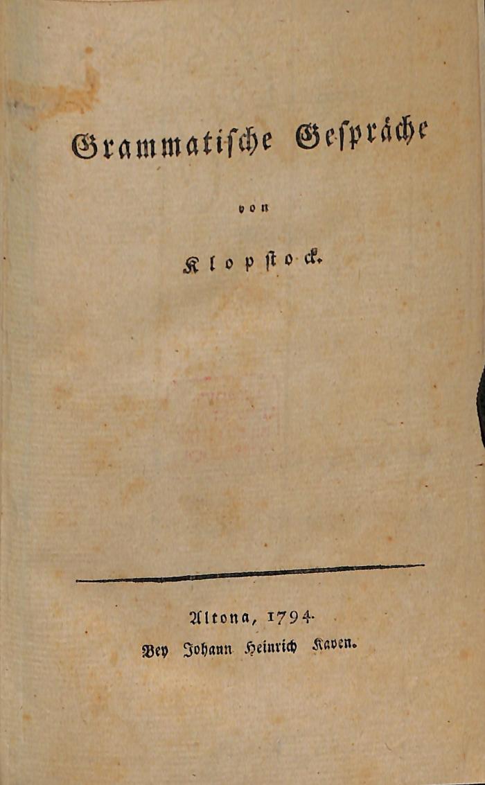 LING1651 : Grammatische Gepräche (1794)