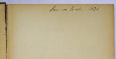- (Busch, Hans), Von Hand: Autogramm, Name, Datum; 'Hans von Busch 1921.'. 