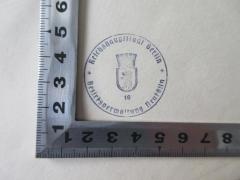 - (Bezirksamt Neukölln), Stempel: Berufsangabe/Titel/Branche; 'Reichshauptstadt Berlin Bezirksverwaltung Neukölln 10'.  (Prototyp)