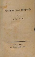 LING1651 : Grammatische Gepräche (1794)