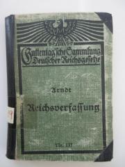 (alt: 8 c 19) : Die Verfassung des Deutschen Reichs vom 11. August 1919 (1921)