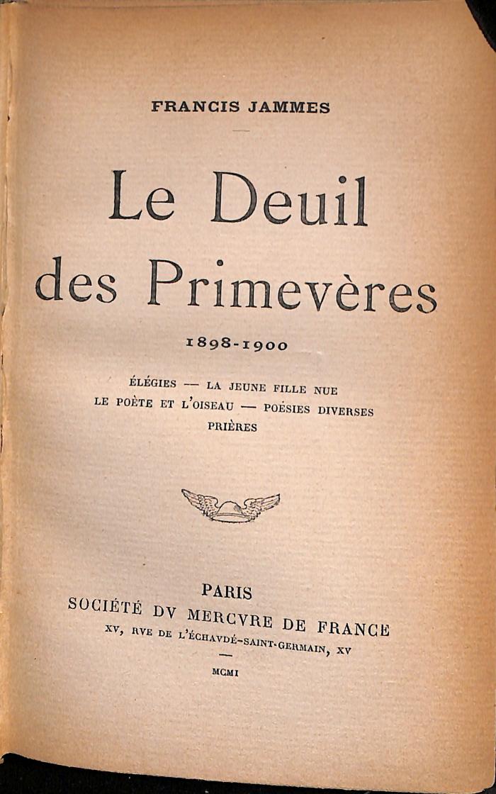 ALIT4353 : Le Deuil des Primevères (1901)