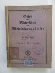 (alt: 76 f 6) : Gesetz über Mieterschutz und Mieteinigungsämter (1925)
