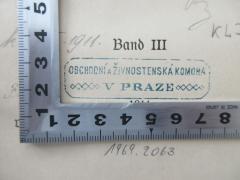 - (Handels- und Gewerbekammer in Prag (Obchodní a Zivnostenská Komora v Praze)), Stempel: Berufsangabe/Titel/Branche, Ortsangabe; 'Obchodní a Zivnostenská Komora v Praze'.  (Prototyp)