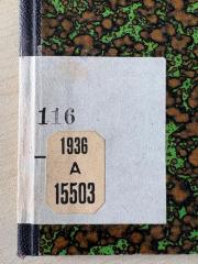 - (Arbeiter-Turn- und Sportschule), Etikett: Signatur; '116
- '. 