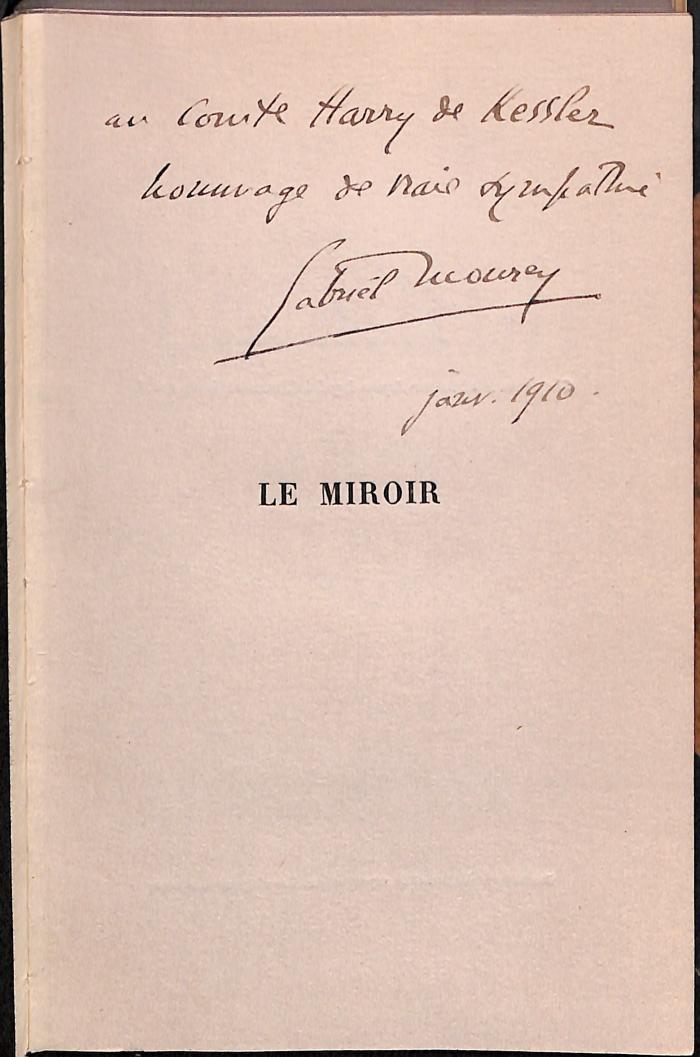 ALIT4379 : Le Miroir poèmes (1908)