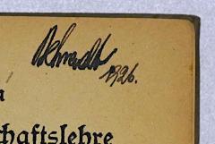 - (Behrendt, Richard), Von Hand: Autogramm, Name; 'Behrendt 1926.'. 