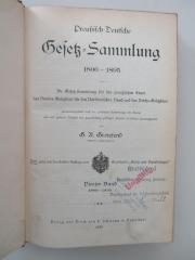 (Fo 7185) : Preußisch-Deutsche Gesetz-Sammlung 1806-1895 : Die Gesetz-Sammlung für den preußischen Staat, das Bundes-Gesetzblatt für den Norddeutschen Bund und das Reichs-Gesetzblatt (1896)