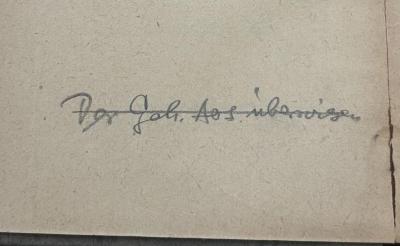 - (Deutsche Bücherei (Leipzig)), Durchgestrichen: Notiz, Zensur; 'Der Geh.-Abt. überwiesen'.  (Prototyp)