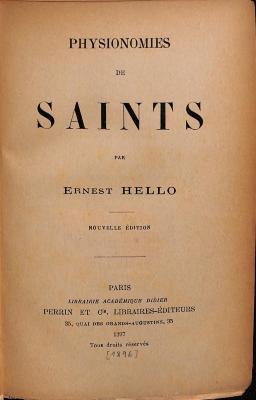 OUHG1006 : Physionomies de Saints (1896)