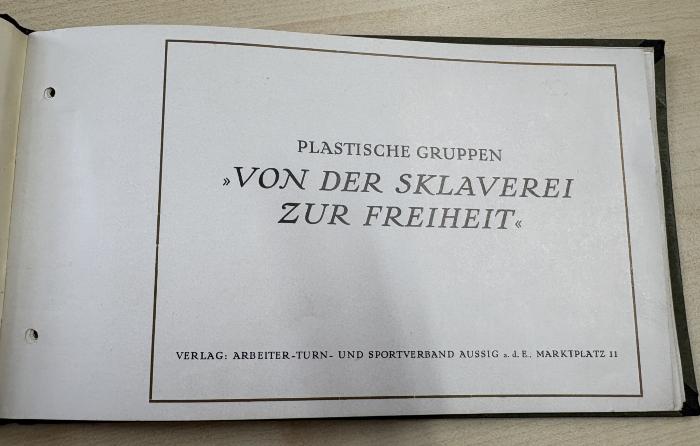 1936 A 15504 : Von der Sklaverei zur Freiheit : Plastische Gruppen
 (1926)