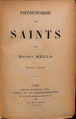 OUHG1006 : Physionomies de Saints (1896)