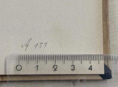 - (Arbeiter-Turn- und Sportschule), Von Hand: Signatur; 'A 151'. 