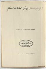 - (Arbeiter, Thomas), Von Hand: Autogramm; 'Thomas Arbeiter, Graz, Peinlichgasse 7'. 
