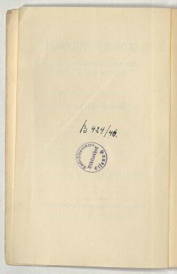 - (Carl Alexander Bibliothek Eisenach), Von Hand: Inventar-/ Zugangsnummer; 'B 424/46.'. 