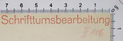- (Reichsführer-SS. Sicherheitsdienst. Hauptamt. Fachbücherei), Stempel: Notiz; 'Schrifttumsbearbeitung'. 
