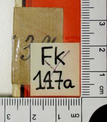 - (Institut für Zeitgeschichte (München)), Etikett: Signatur; 'Fk 147a'. 