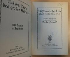 MIH 154 bier 3054 : Als Pionier in Frankreich (1915)