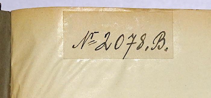 Da 264 : Volkswirtschaft, Arbeitsrecht und Sozialversicherung der Schweiz (1925);-, Von Hand: Nummer; 'Nr=2078.B.'