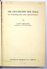 Gb 22 : Die Geschichte der Seele im Werdegang der Menschheit (1931)