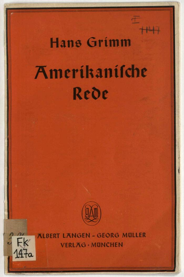 -, Von Hand: Signatur; 'I 1147'