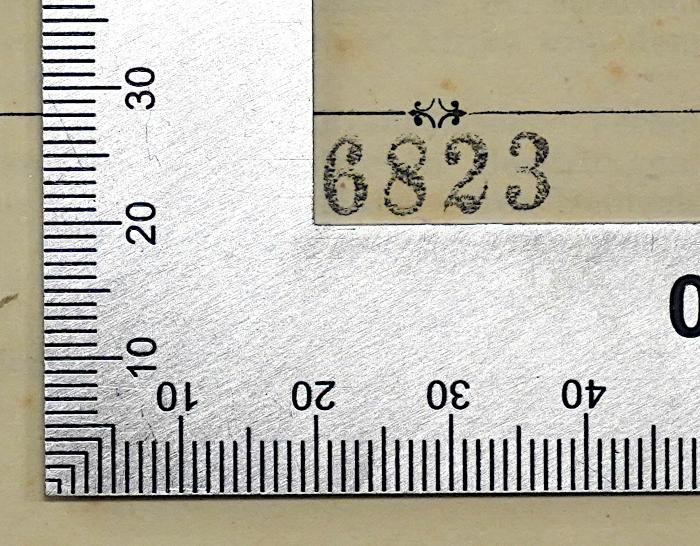 Ee 626<2> : Die Landes-Gesetzgebung des Deutsch-Ostafrikanischen Schutzgebiets (1911);-, Stempel: Nummer; '6823'