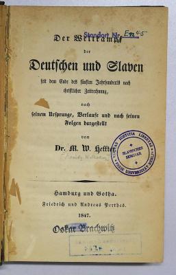 Ig 299 : Der Wettkampf der Deutschen und Slaven (1847)
