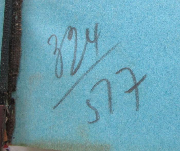  Bestimmungen des bayerischen Staates über die Verwaltung des katholischen Pfarramtes diesseits des Rheines. Erster Band. (1890);- (unbekannt), Von Hand: Nummer; '324/517'. 