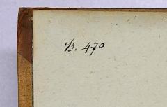 - (Herzogliche Bibliothek in Altenburg), Von Hand: Signatur; 'B. 470'. 