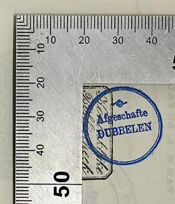 Ig 335 : Histoire Du Roi Jean Sobiskie et de la Pologne (1844);- (Königliche Bibliothek der Niederlande), Stempel: Berufsangabe/Titel/Branche, Ortsangabe; 'Afgeschafte Dubbelen'. 