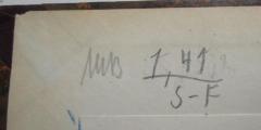 - (Franz-Mehring-Bibliothek), Von Hand: Nummer; 'MB 1,41 / S-F'. 