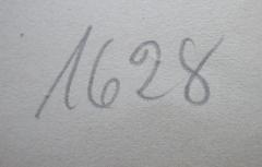 - (Franz-Mehring-Bibliothek), Von Hand: Signatur; '1628'. 