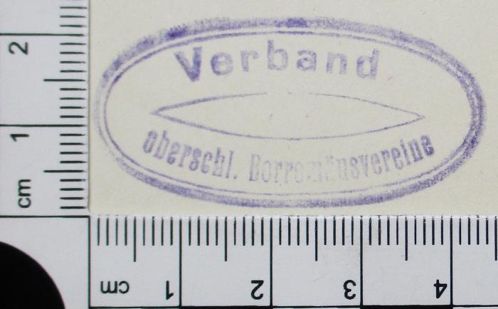 -, Stempel: Exlibris; 'Verband der oberschl. Borromäusvereine'
