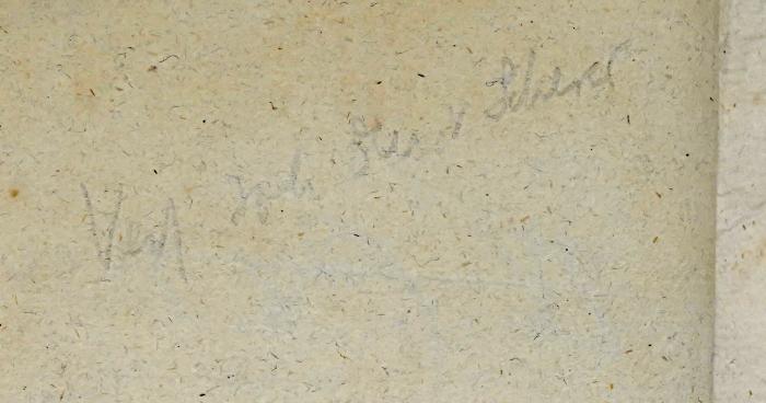Ig 324 : Wichtige Anekdoten eines Augenzeugen über die französische Revolution (1800);-, Von Hand: Autogramm, Name; '[Ved Joh] […] [Scherer]'