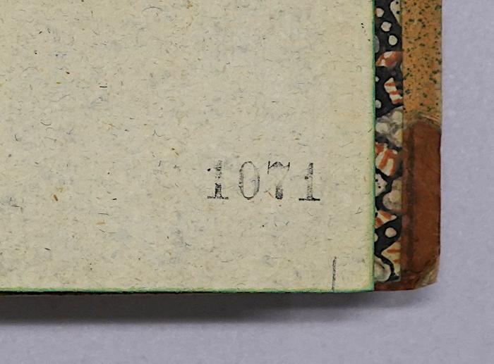 Ig 324 : Wichtige Anekdoten eines Augenzeugen über die französische Revolution (1800);-, Stempel: Nummer; '1071'