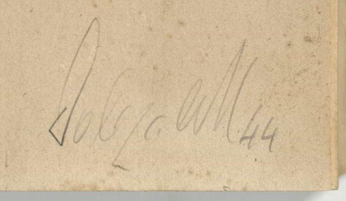 - (Dolezalek, Alexander), Von Hand: Autogramm; 'Dolezalek 44'. 
