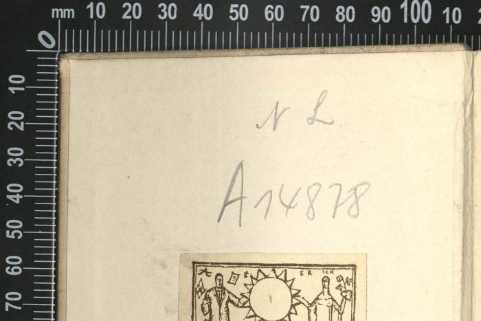 - (Zentralstelle für Wissenschaftliche Altbestände), Von Hand: Nummer; 'A 14879'. 