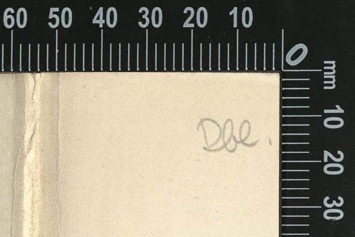 -, Von Hand: Besitzwechsel: Doublette; 'Dbl.'