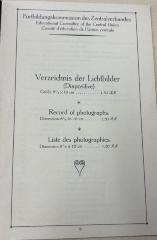 1936 A 15525 : Verzeichnis der Lichtbilder 
 (k.A. )