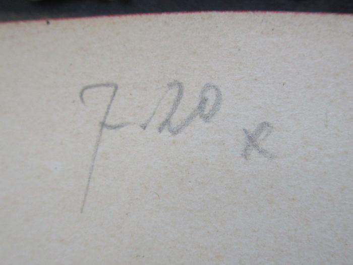 X 5806 ao 1 2. Ex.: Rauber's Lehrbuch der Anatomie des Menschen. Abteilung 1: Allgemeiner Teil. (1914);- (unbekannt), Von Hand: Preis; '7.20 x'. 