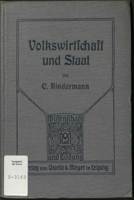 Z-3163 : Volkswirtschaft und Staat (1908)
