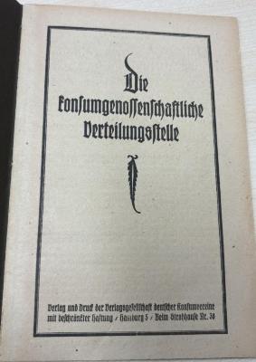 1936 A 15523 : Die konsumgenossenschaftliche Verteilungsstelle 
 (k.A. )