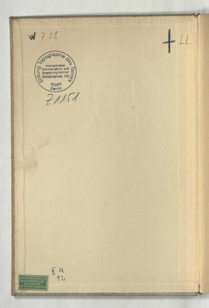 -, Von Hand: Signatur; 'II a 92'