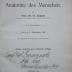 X 5806 ao 1 2. Ex.: Rauber's Lehrbuch der Anatomie des Menschen. Abteilung 1: Allgemeiner Teil. (1914)